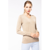 Dames pullover met v-hals